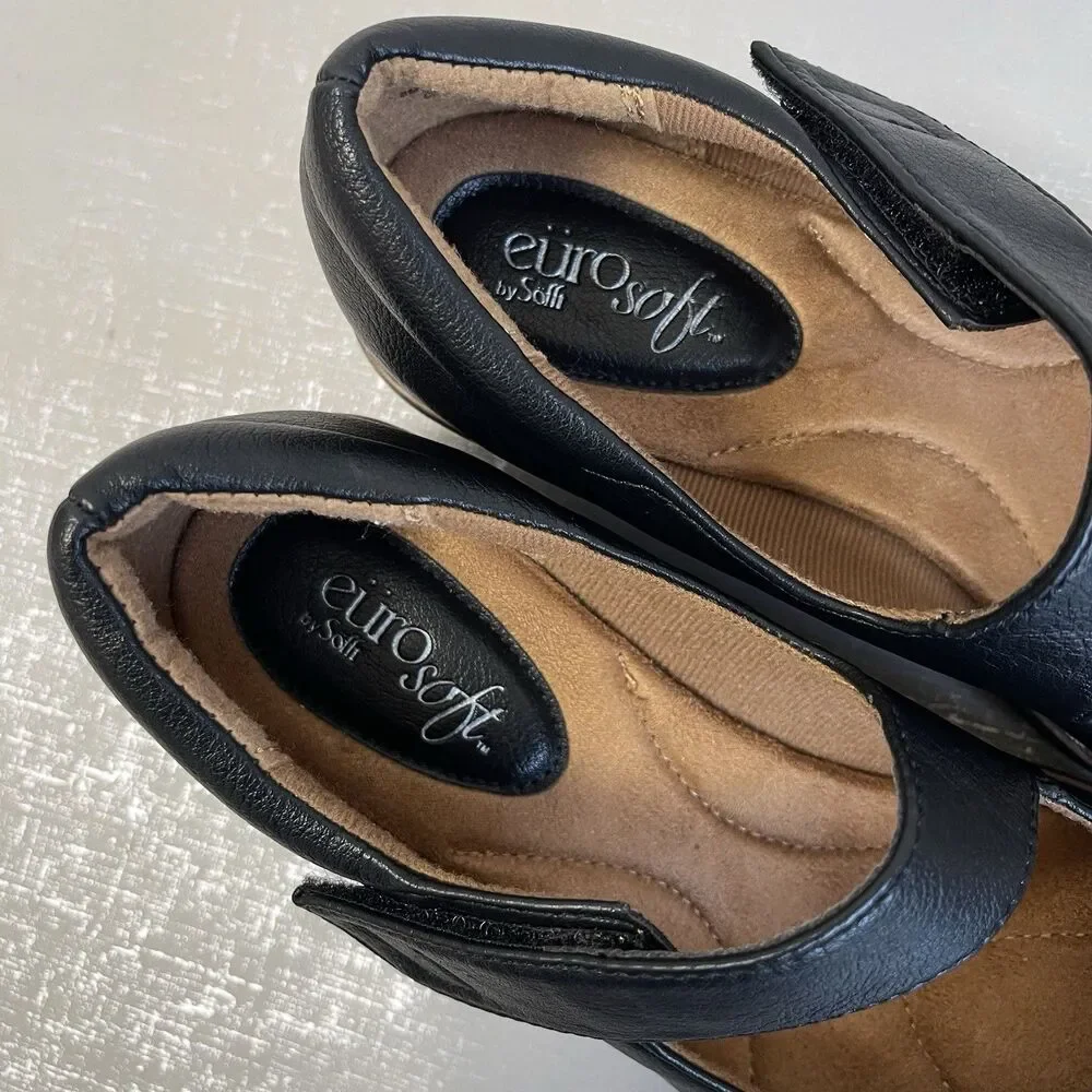Eurosoft by‎ Sofft Women's Franlee Wedge Mary Jane Shoes 8M Preppy Comfort